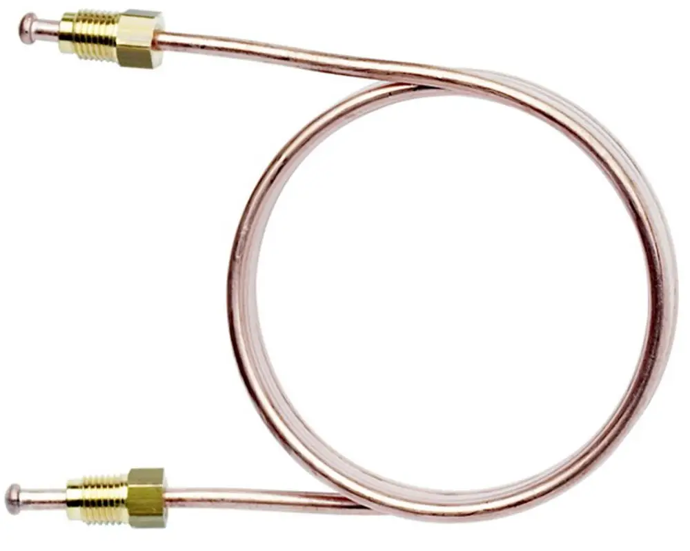 Kupferne Impulsleitung mit zwei Anschlüssen, geeignet für Heizungs- oder Kühlungssysteme von IMI Hydronic Engineering.